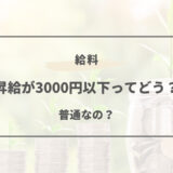 昇給 3000円
